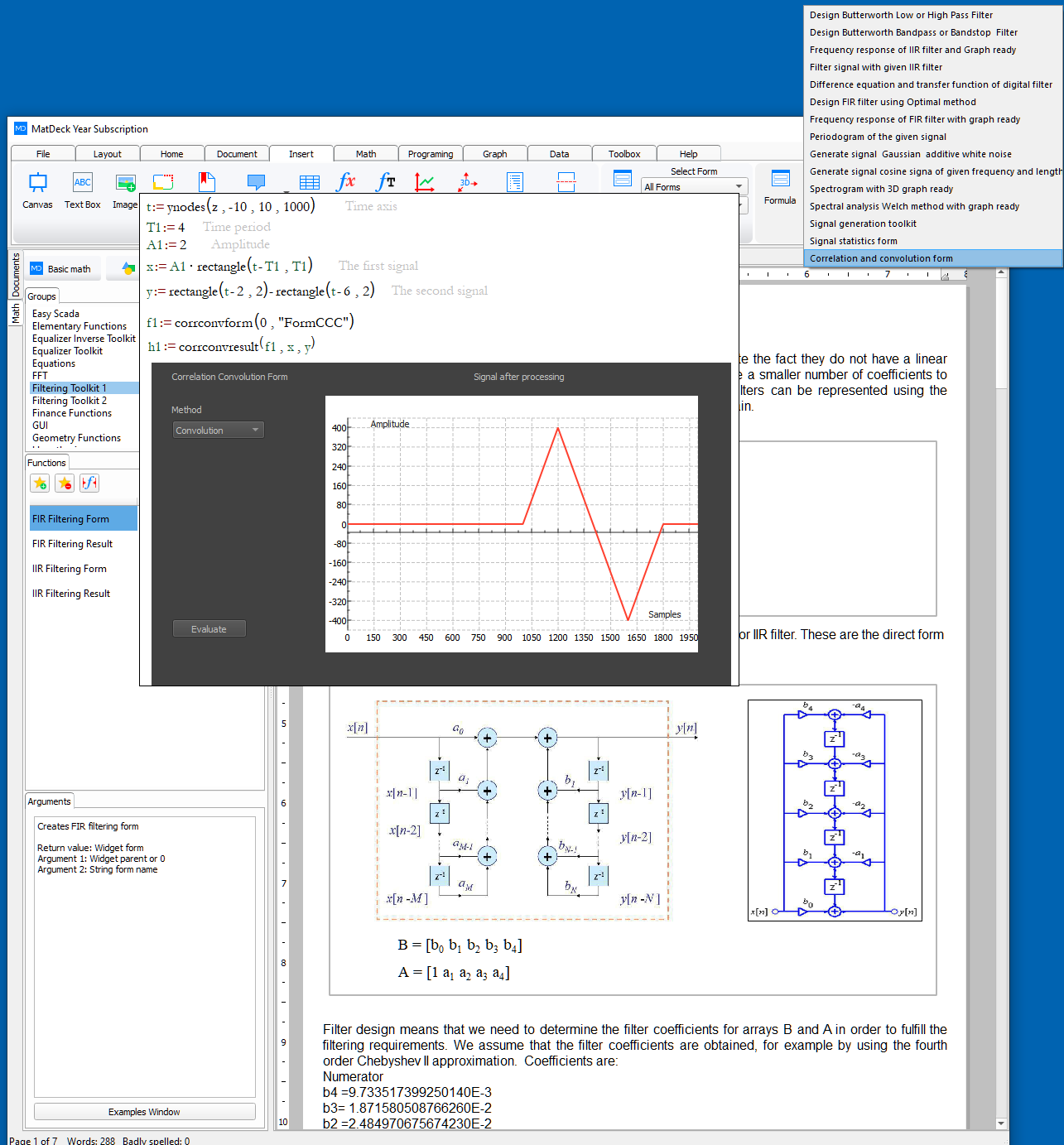 filter design templates